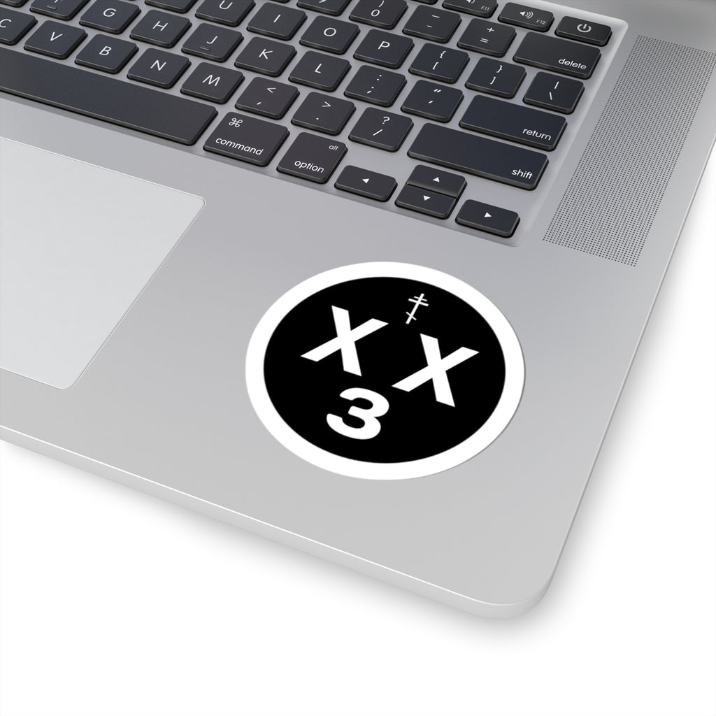 orthodoxx3d sticker - black