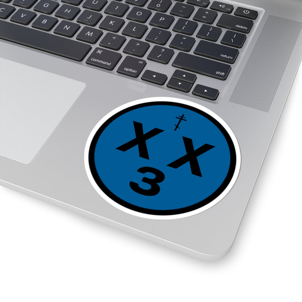 orthodoxx3d sticker - blue