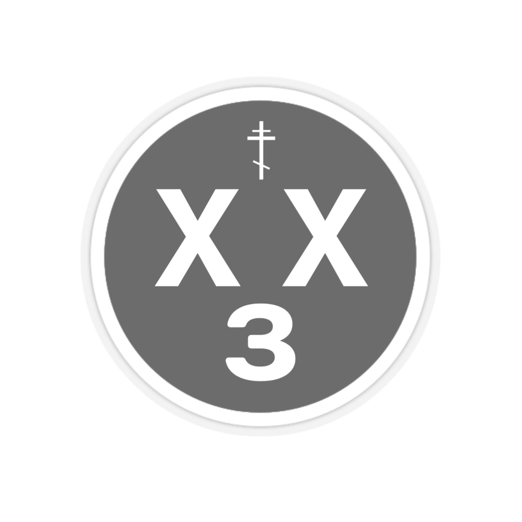orthodoxx3d sticker - black