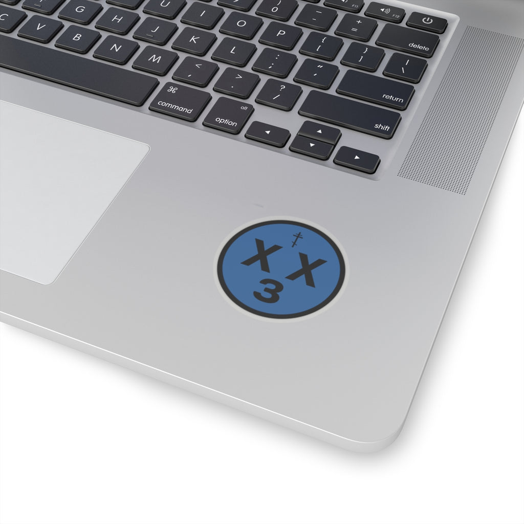 orthodoxx3d sticker - blue