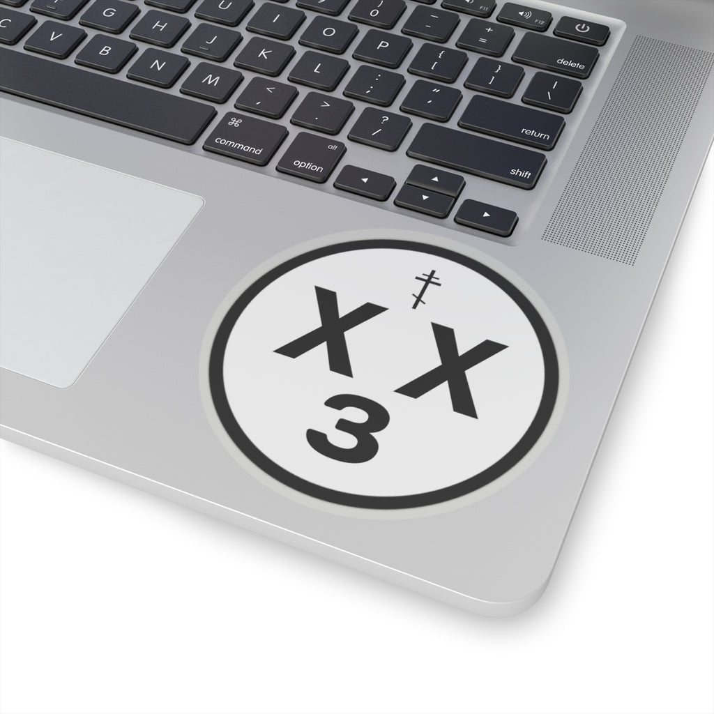 orthodoxx3d sticker - white