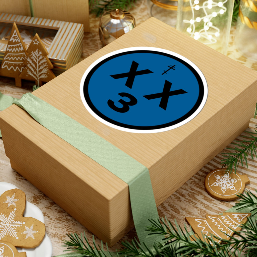 orthodoxx3d sticker - blue