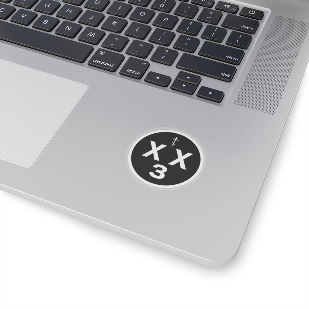 orthodoxx3d sticker - black