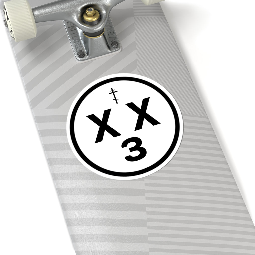 orthodoxx3d sticker - white