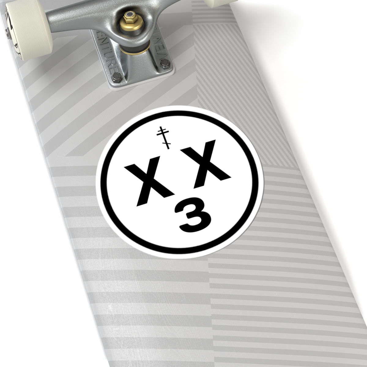 orthodoxx3d sticker - white
