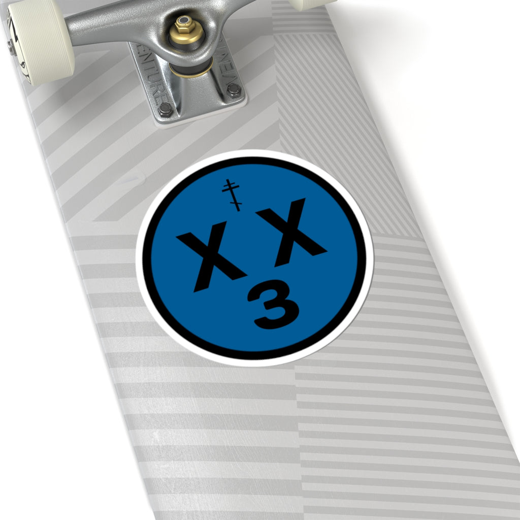 orthodoxx3d sticker - blue