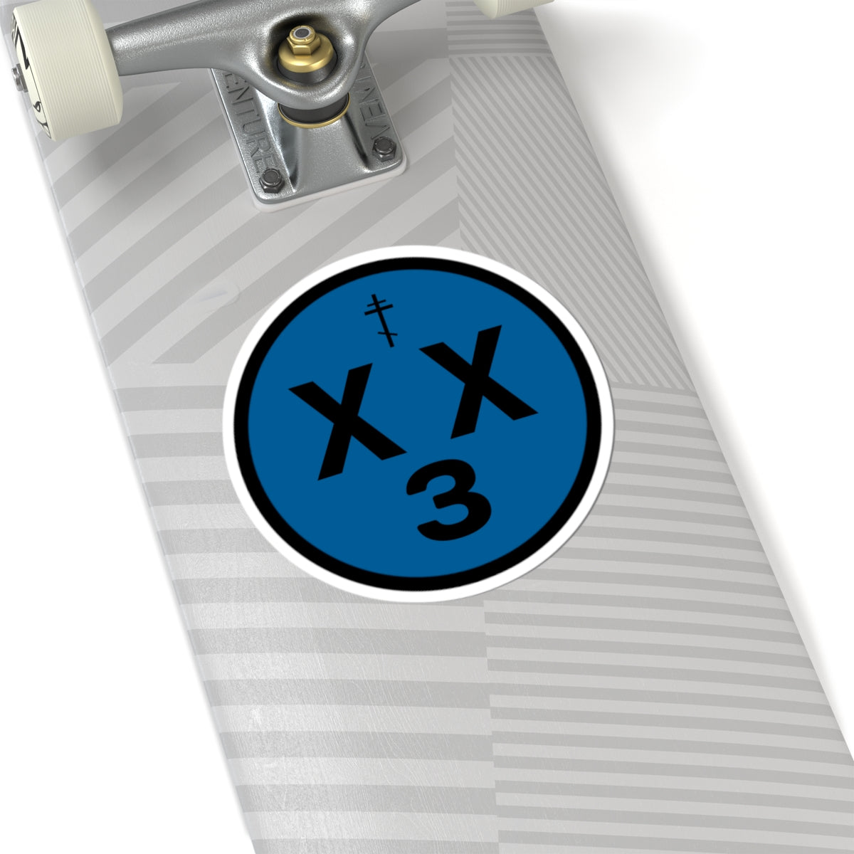 orthodoxx3d sticker - blue