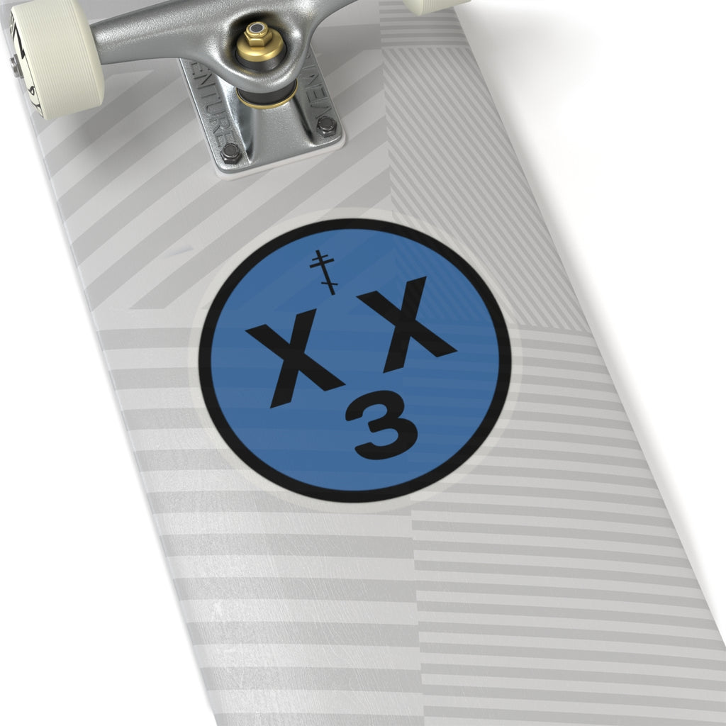 orthodoxx3d sticker - blue