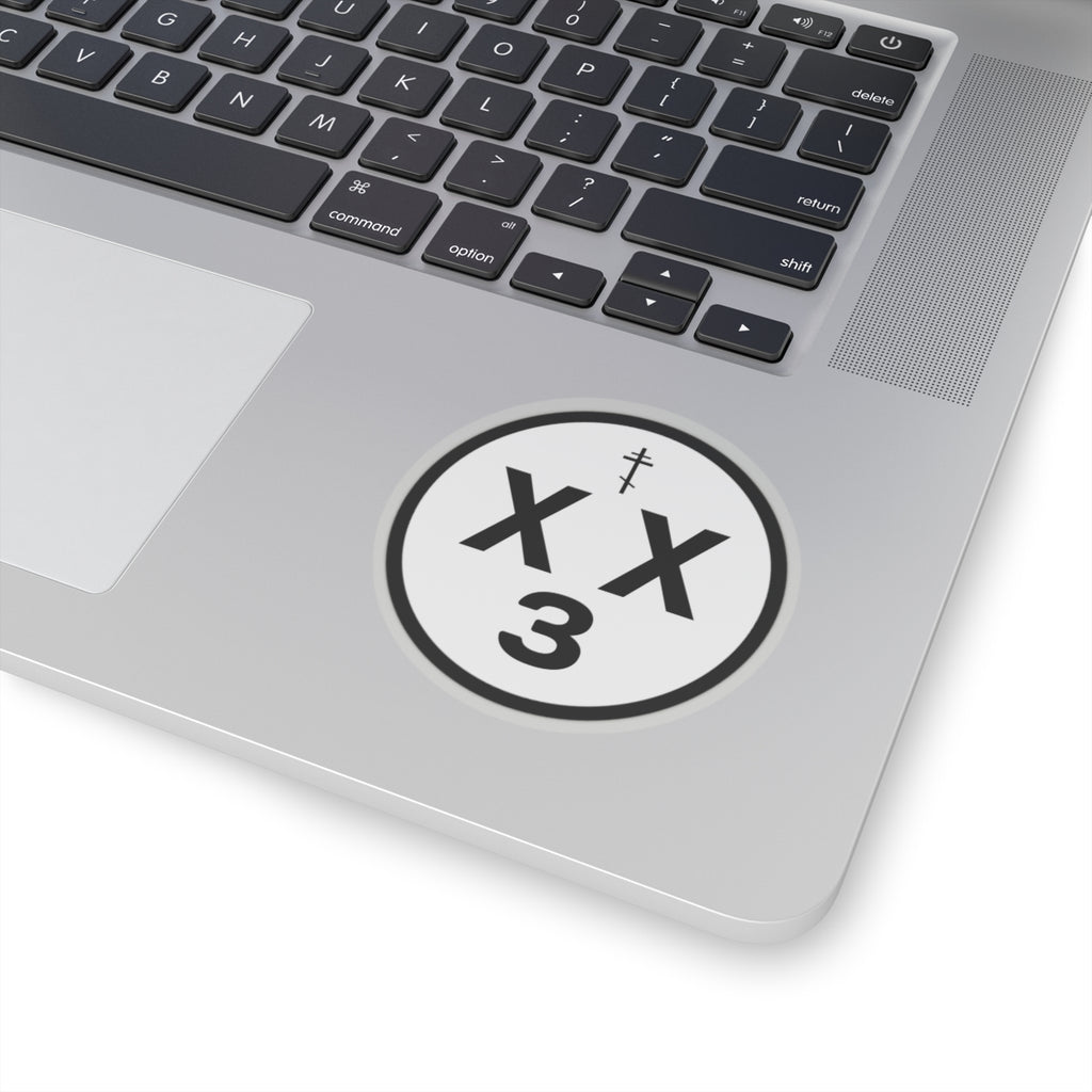 orthodoxx3d sticker - white