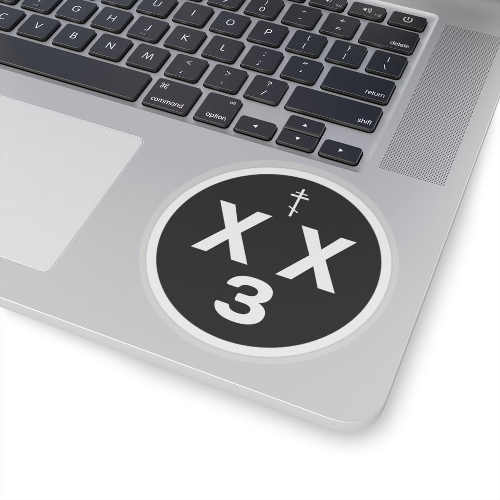 orthodoxx3d sticker - black