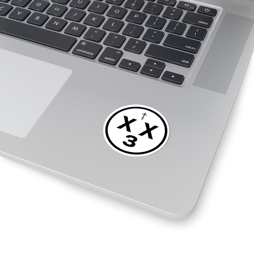 orthodoxx3d sticker - white