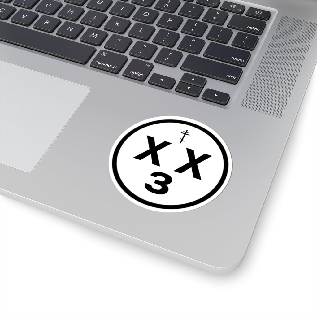 orthodoxx3d sticker - white