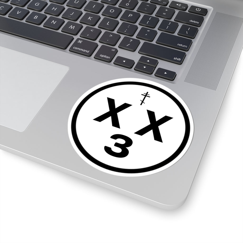 orthodoxx3d sticker - white