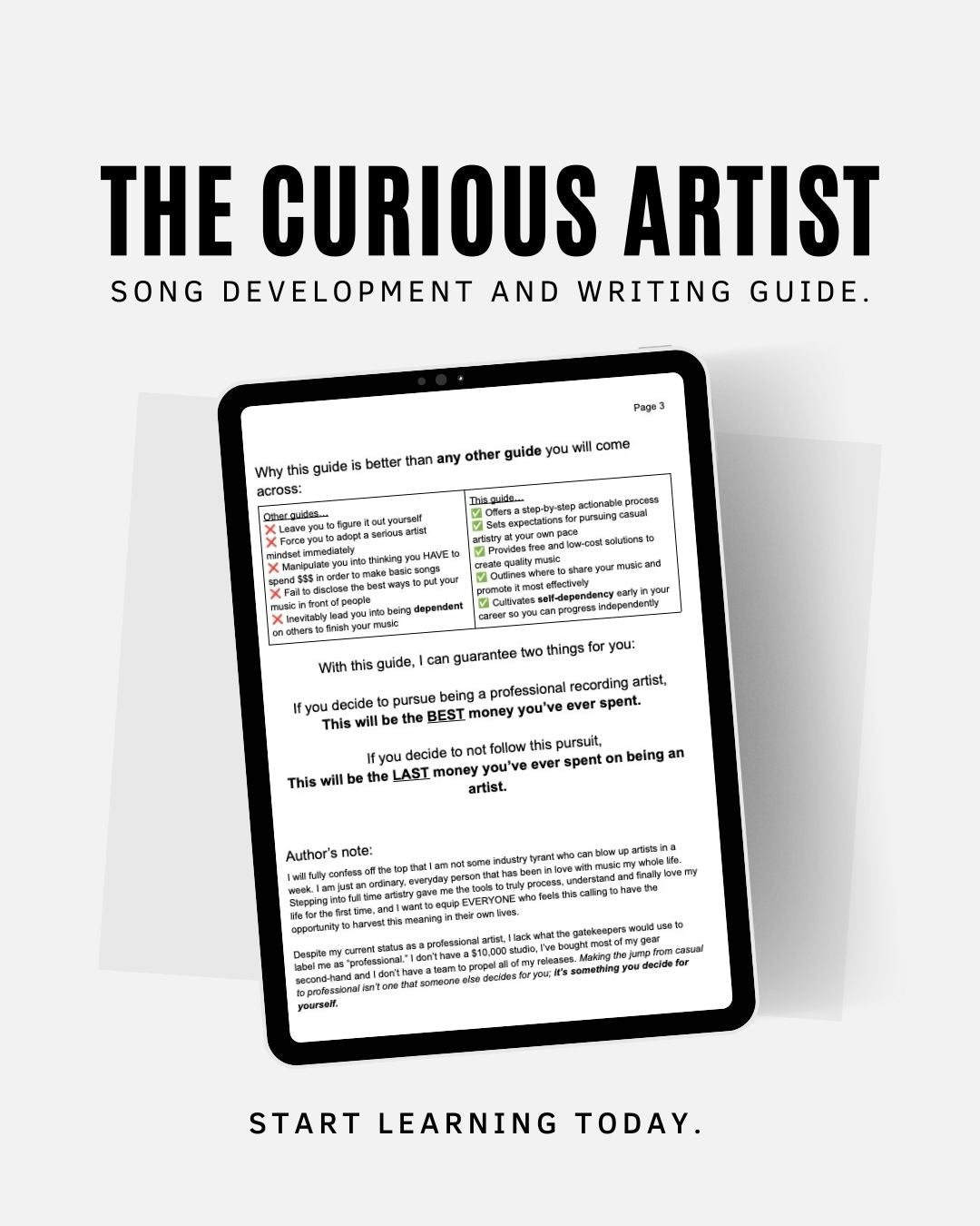 THE CURIOUS ARTIST - Digital Information System