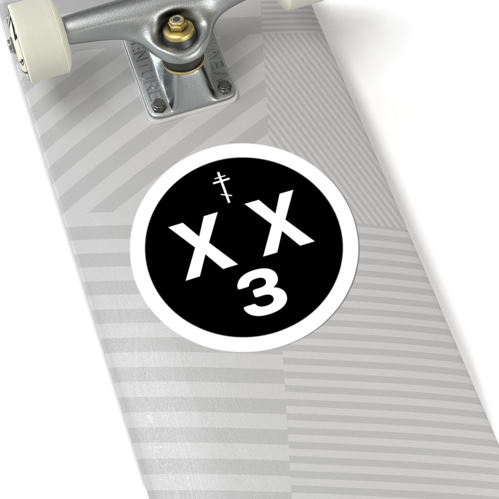 orthodoxx3d sticker - black