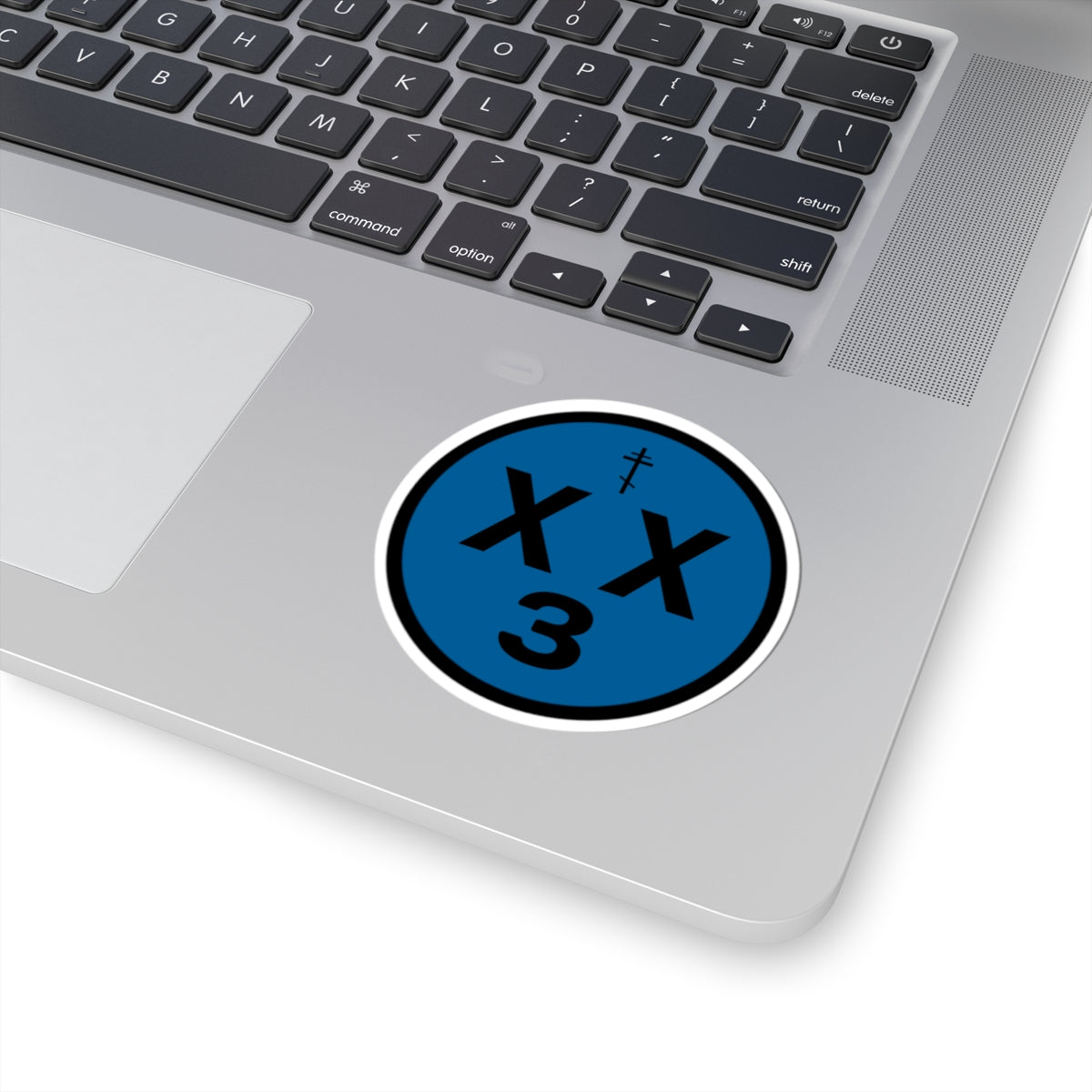 orthodoxx3d sticker - blue