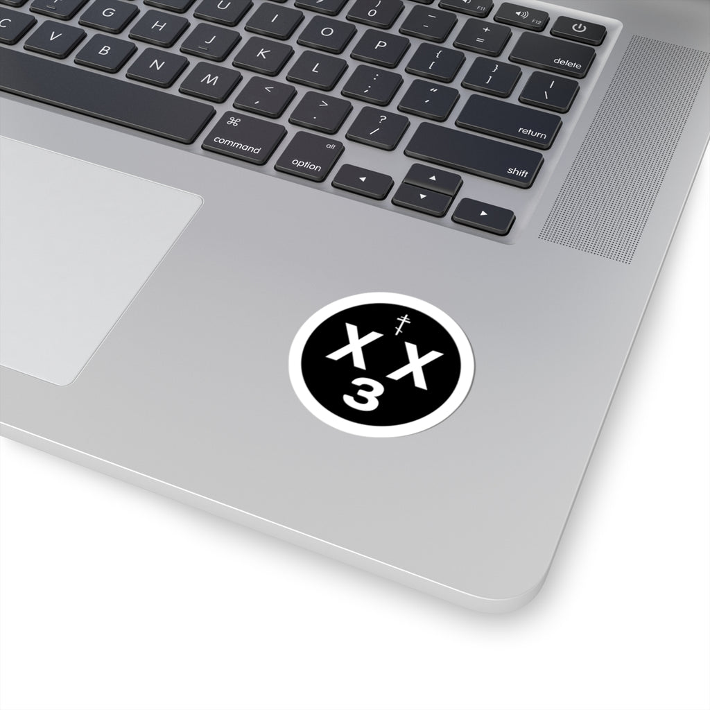 orthodoxx3d sticker - black