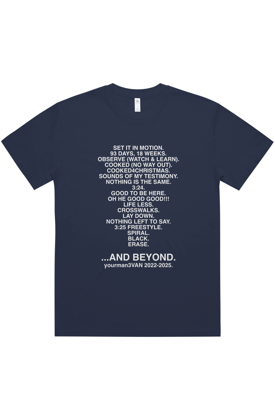 yourman3VAN Tracklist T-Shirt