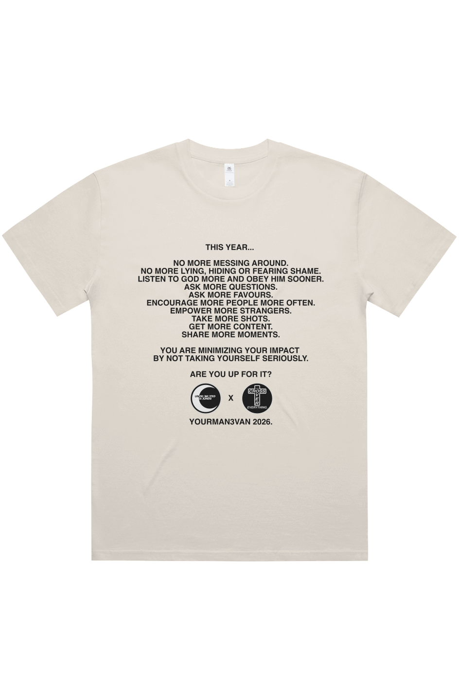 yourman3VAN 2026 "More" Oversized T-Shirt