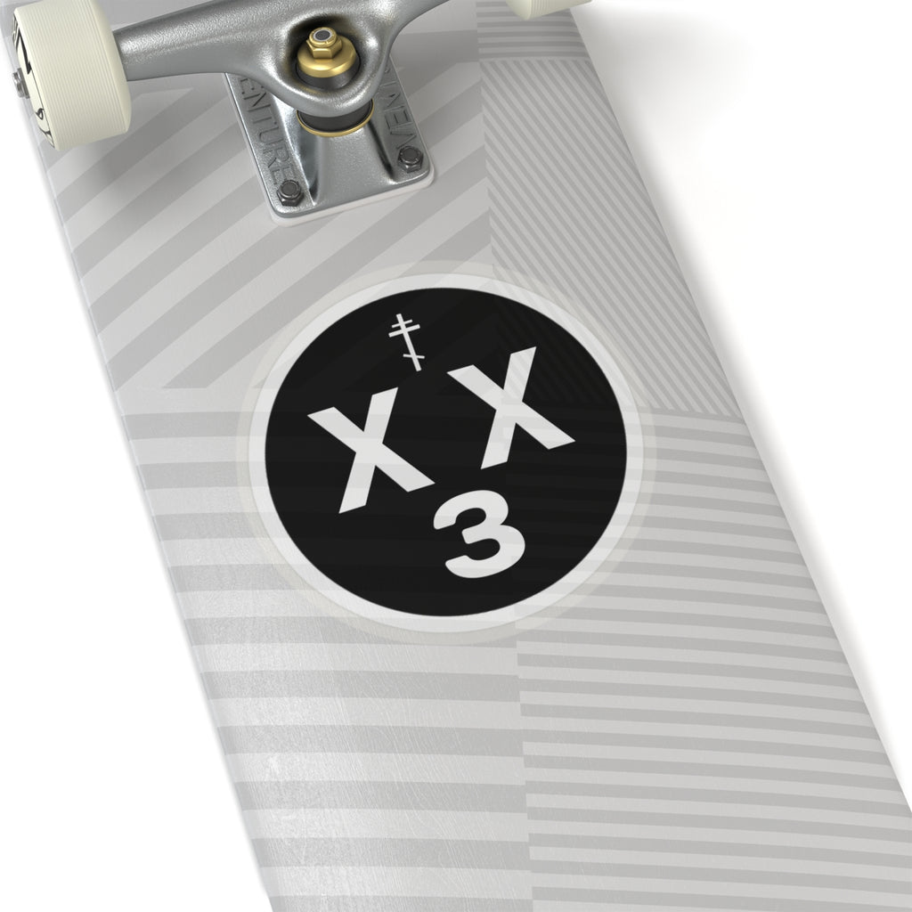 orthodoxx3d sticker - black
