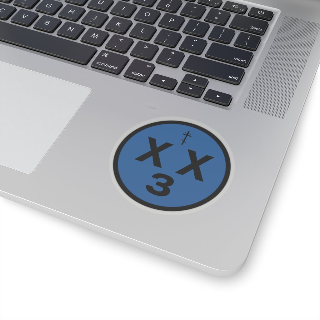 orthodoxx3d sticker - blue