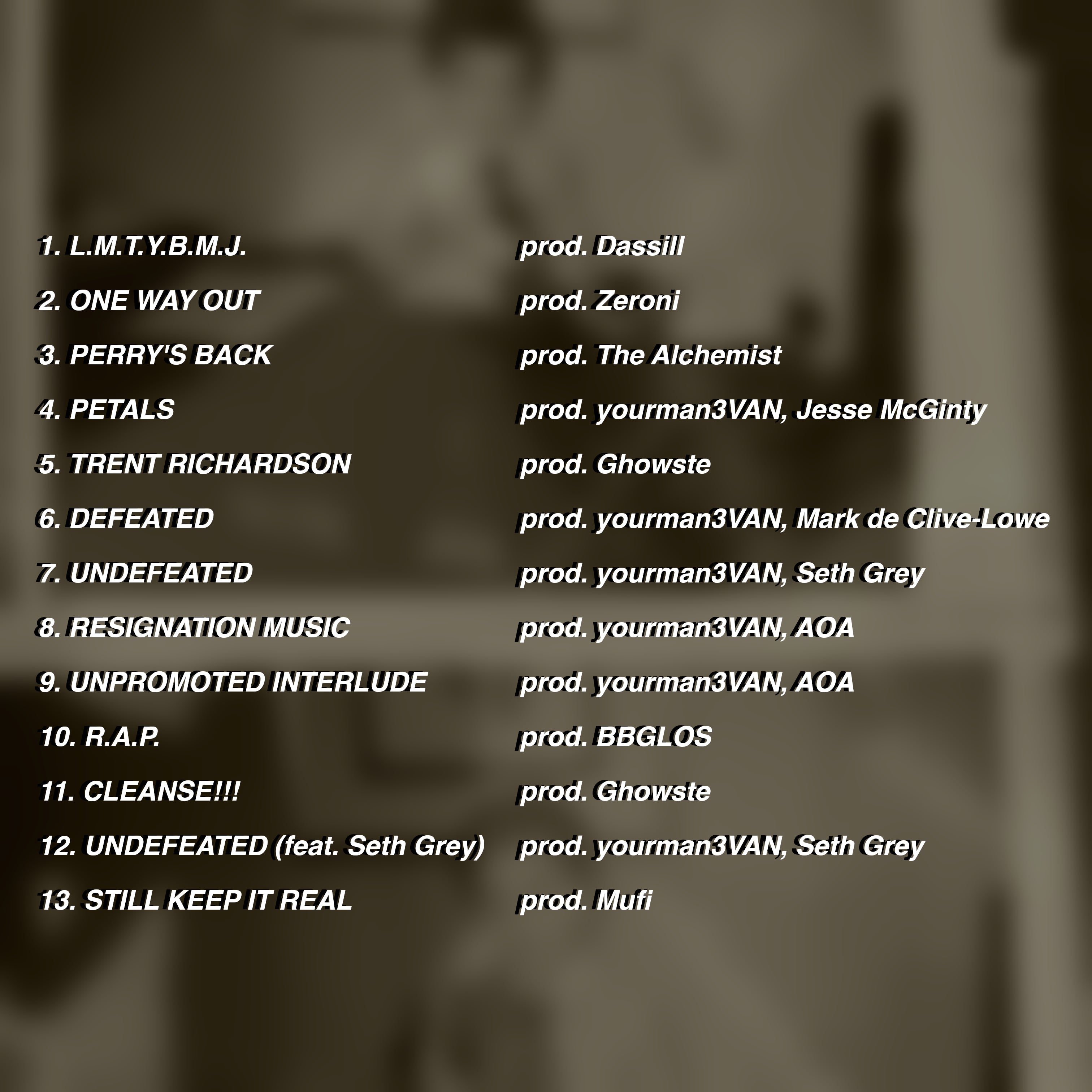 The Van Tape Vol. 01 - Test Of Faith by yourman3VAN (FREE Download)